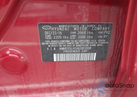 2017 Hyundai Elantra Gt from USA, damaged, VIN KMHD35LH1HU381008